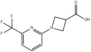 3-Azetidinecarboxylic acid, 1-[6-(trifluoromethyl)-2-pyridinyl]- Structure