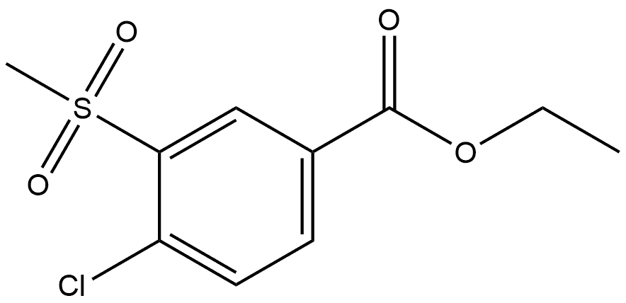 Ethyl 4-chloro-3-(methylsulfonyl)benzoate Structure