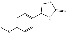 2-Oxazolidinone, 4-[4-(methylthio)phenyl]- Structure