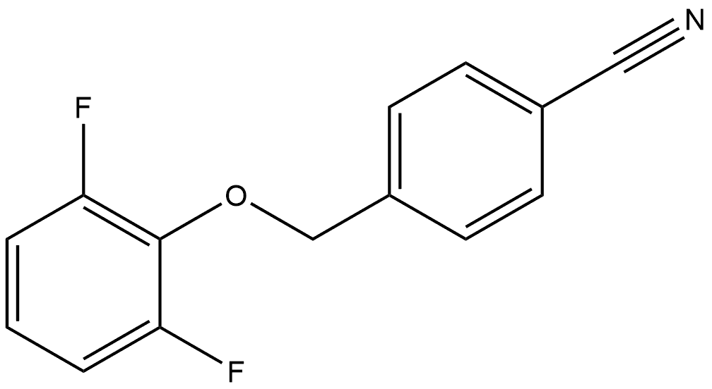 4-((2,6-difluorophenoxy)methyl)benzonitrile Structure