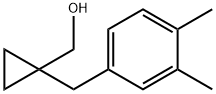 Cyclopropanemethanol, 1-[(3,4-dimethylphenyl)methyl]- Structure