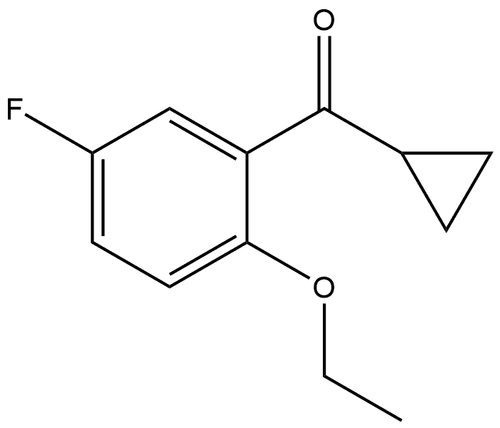 Cyclopropyl(2-ethoxy-5-fluorophenyl)methanone Structure