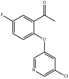 1-{2-[(5-chloropyridin-3-yl)oxy]-5-fluorophenyl}ethan-1-one Structure