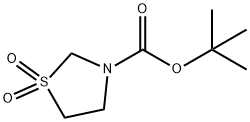 3-Thiazolidinecarboxylic acid, 1,1-dimethylethyl ester, 1,1-dioxide Structure