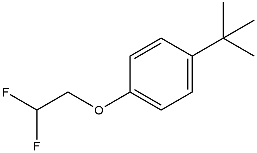 1-(2,2-Difluoroethoxy)-4-(1,1-dimethylethyl)benzene Structure