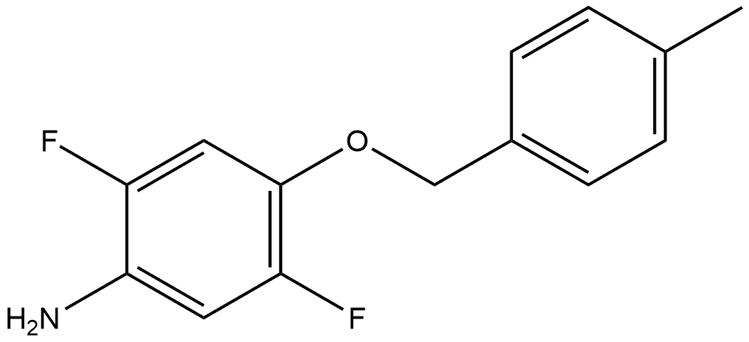 2,5-Difluoro-4-[(4-methylphenyl)methoxy]benzenamine Structure