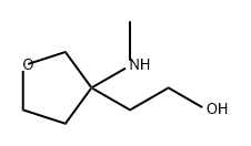 3-Furanethanol, tetrahydro-3-(methylamino)- Structure