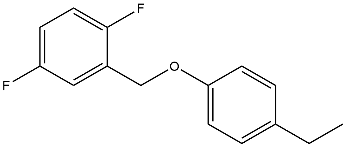 2-[(4-Ethylphenoxy)methyl]-1,4-difluorobenzene Structure