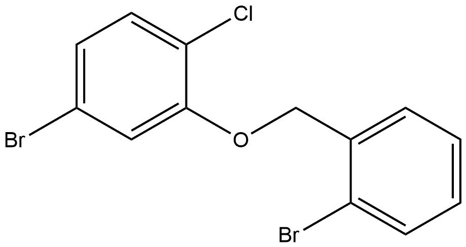 4-Bromo-2-[(2-bromophenyl)methoxy]-1-chlorobenzene Structure