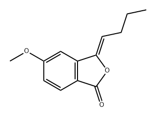 1(3H)-Isobenzofuranone, 3-butylidene-5-methoxy-, (3Z)- Structure