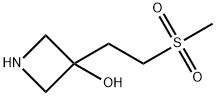 3-Azetidinol, 3-[2-(methylsulfonyl)ethyl]- Structure