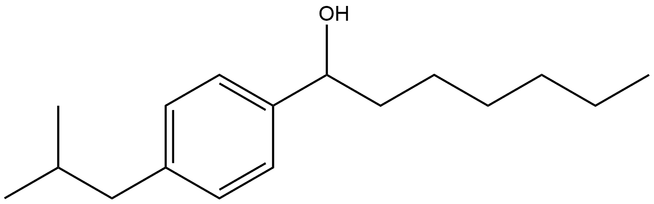 α-Hexyl-4-(2-methylpropyl)benzenemethanol Structure