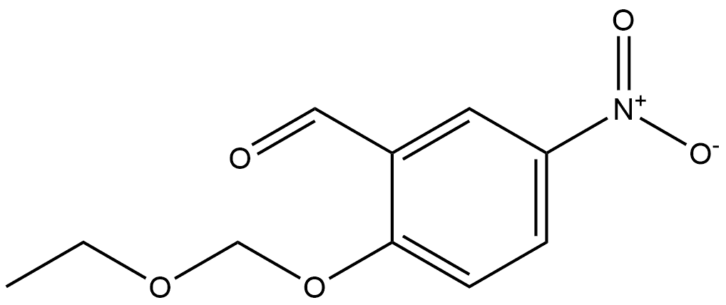 2-(ethoxymethoxy)-5-nitrobenzaldehyde Structure