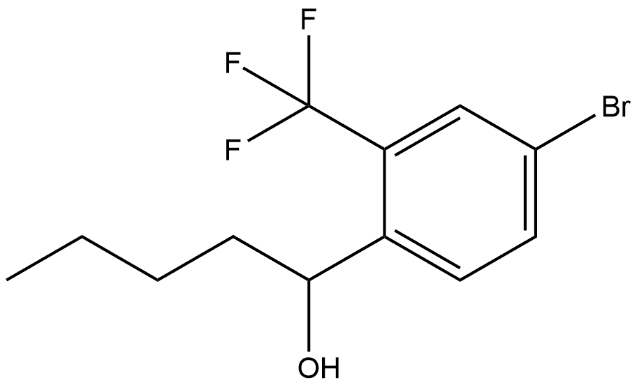 4-Bromo-α-butyl-2-(trifluoromethyl)benzenemethanol Structure