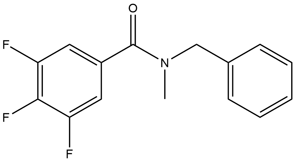 3,4,5-Trifluoro-N-methyl-N-(phenylmethyl)benzamide Structure