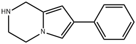 Pyrrolo[1,2-a]pyrazine, 1,2,3,4-tetrahydro-7-phenyl- 구조식 이미지