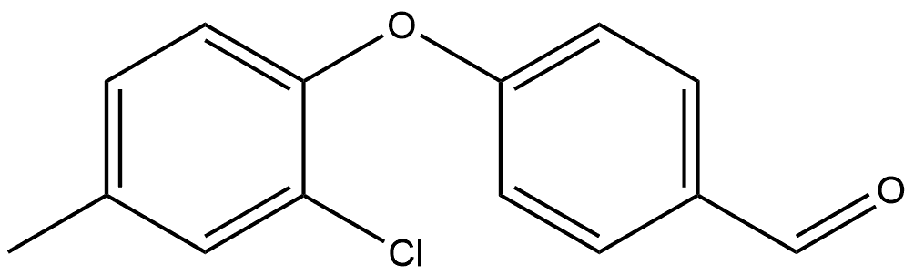 4-(2-Chloro-4-methylphenoxy)benzaldehyde Structure