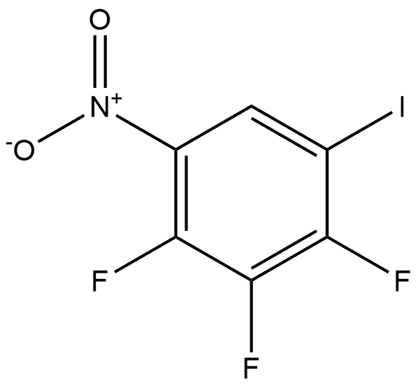 2,3,4-Trifluoro-1-iodo-5-nitrobenzene Structure