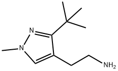 1H-Pyrazole-4-ethanamine, 3-(1,1-dimethylethyl)-1-methyl- Structure