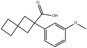 2-(3-methoxyphenyl)spiro[3.3]heptane-2-carboxylic acid Structure