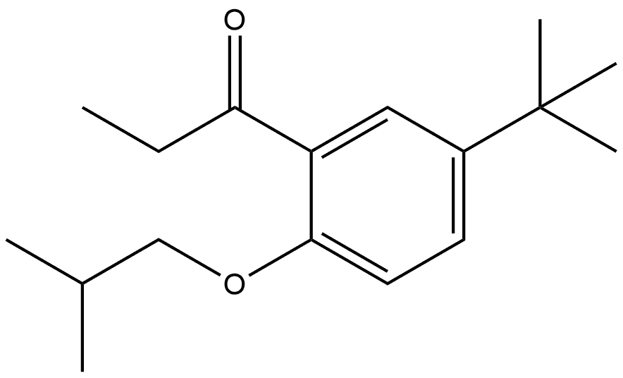 1-[5-(1,1-Dimethylethyl)-2-(2-methylpropoxy)phenyl]-1-propanone Structure