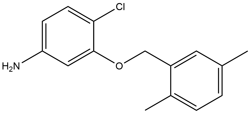 4-Chloro-3-[(2,5-dimethylphenyl)methoxy]benzenamine Structure