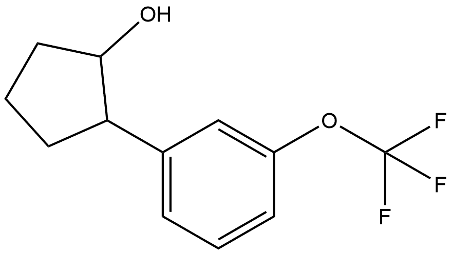 2-[3-(Trifluoromethoxy)phenyl]cyclopentanol Structure