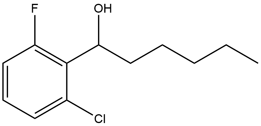 2-Chloro-6-fluoro-α-pentylbenzenemethanol Structure