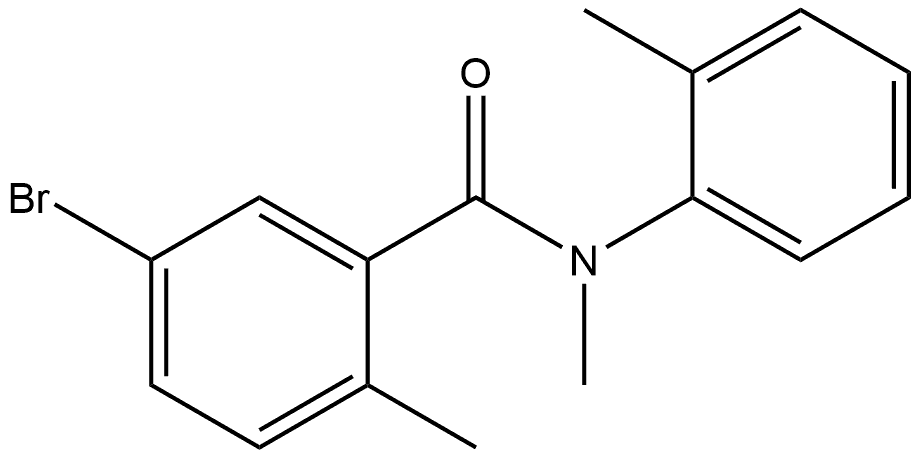 5-Bromo-N,2-dimethyl-N-(2-methylphenyl)benzamide Structure