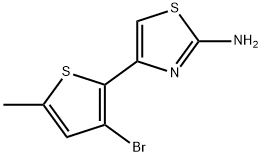 2-Thiazolamine, 4-(3-bromo-5-methyl-2-thienyl)- Structure