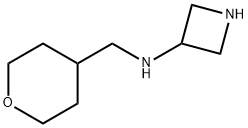 3-Azetidinamine, N-[(tetrahydro-2H-pyran-4-yl)methyl]- Structure