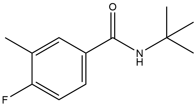 N-(1,1-Dimethylethyl)-4-fluoro-3-methylbenzamide Structure