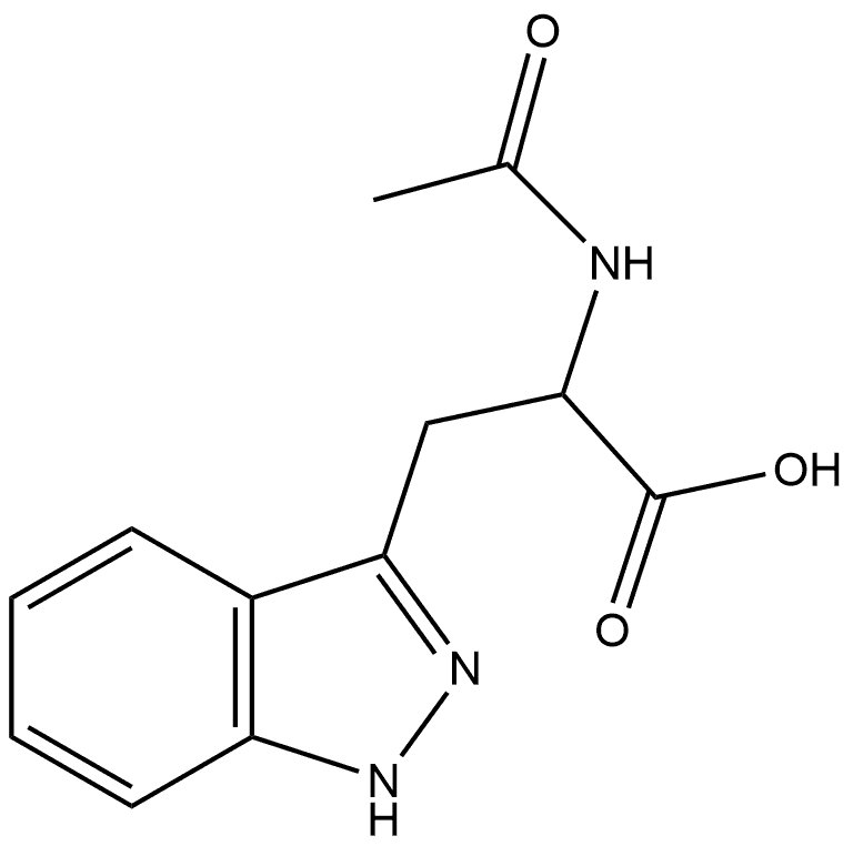 1H-Indazole-3-propanoic acid, α-(acetylamino)- Structure