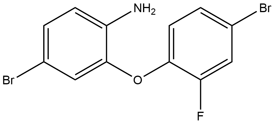 4-Bromo-2-(4-bromo-2-fluorophenoxy)benzenamine Structure