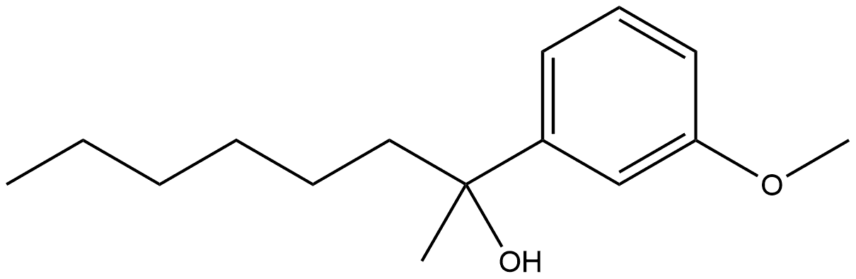 α-Hexyl-3-methoxy-α-methylbenzenemethanol Structure