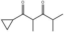 1,3-Pentanedione, 1-cyclopropyl-2,4-dimethyl- 구조식 이미지