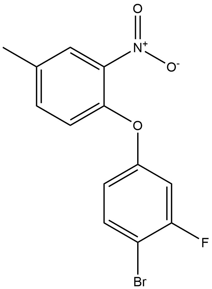 1-bromo-2-fluoro-4-(4-methyl-2-nitrophenoxy)benzene Structure