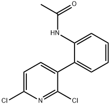 Acetamide, N-[2-(2,6-dichloro-3-pyridinyl)phenyl]- 구조식 이미지