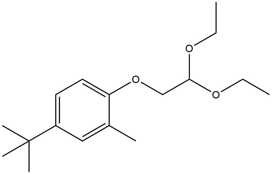 1-(2,2-Diethoxyethoxy)-4-(1,1-dimethylethyl)-2-methylbenzene Structure