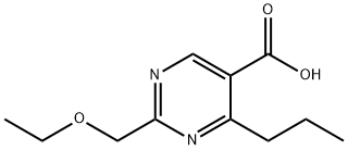 5-Pyrimidinecarboxylic acid, 2-(ethoxymethyl)-4-propyl- Structure