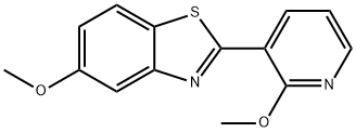 Benzothiazole, 5-methoxy-2-(2-methoxy-3-pyridinyl)- Structure