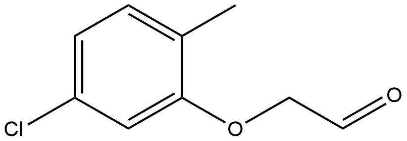 2-(5-Chloro-2-methylphenoxy)acetaldehyde Structure