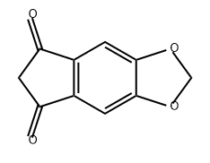 5H-Indeno[5,6-d]-1,3-dioxole-5,7(6H)-dione 구조식 이미지