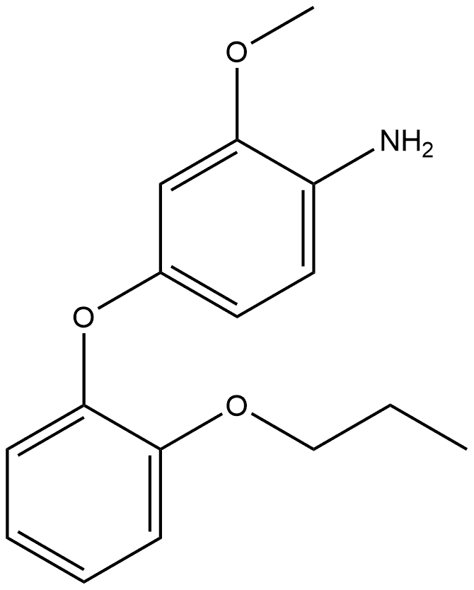 2-Methoxy-4-(2-propoxyphenoxy)benzenamine Structure