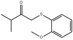2-Butanone, 1-[(2-methoxyphenyl)thio]-3-methyl- Structure