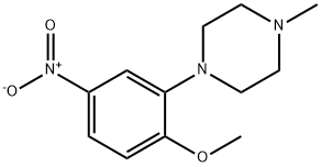 Piperazine, 1-(2-methoxy-5-nitrophenyl)-4-methyl- Structure