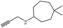 Cycloheptanamine, 4,4-dimethyl-N-2-propyn-1-yl- Structure