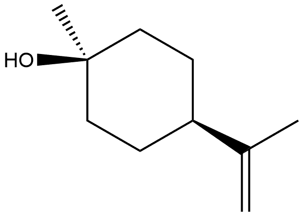 Cyclohexanol, 1-methyl-4-(1-methylethenyl)-, cis-(+)- Structure