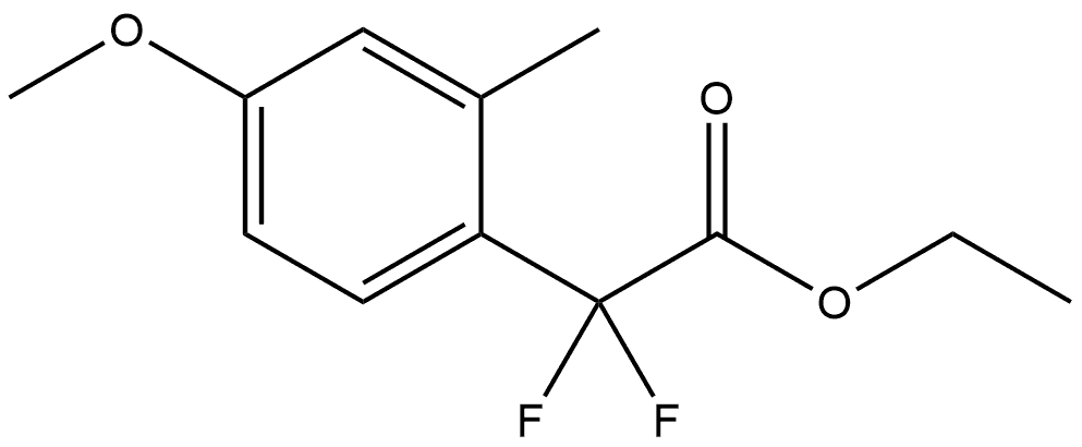 Ethyl α,α-difluoro-4-methoxy-2-methylbenzeneacetate Structure