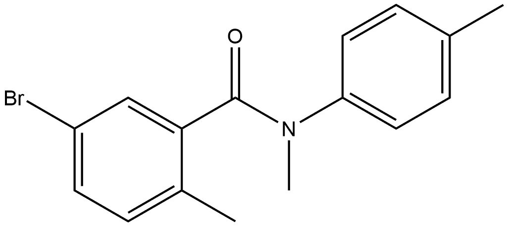 5-Bromo-N,2-dimethyl-N-(4-methylphenyl)benzamide Structure